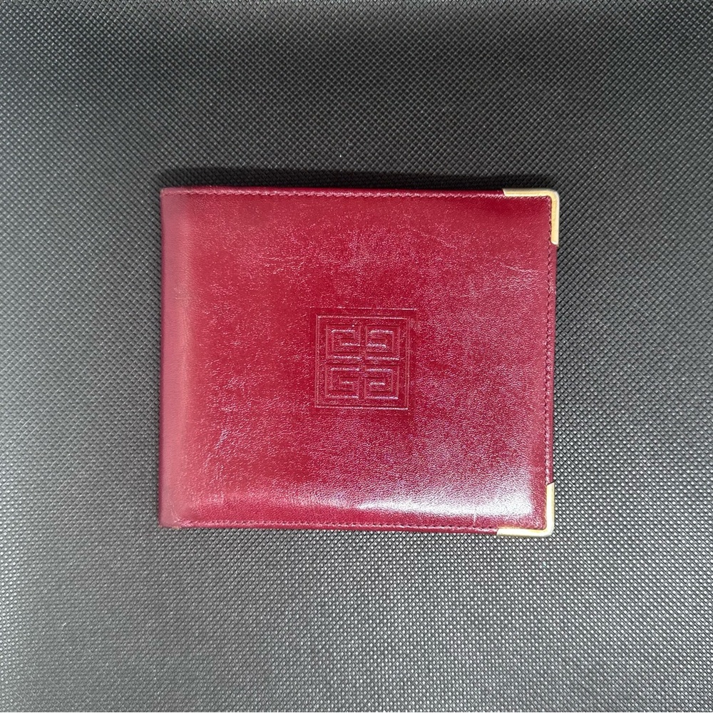 Givenchy Bordeaux Bifold Leather Wallet